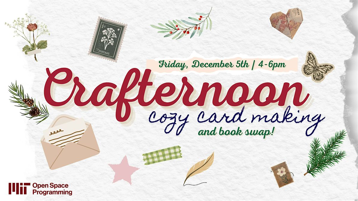 Crafternoon: Cozy Cards & Book Swap