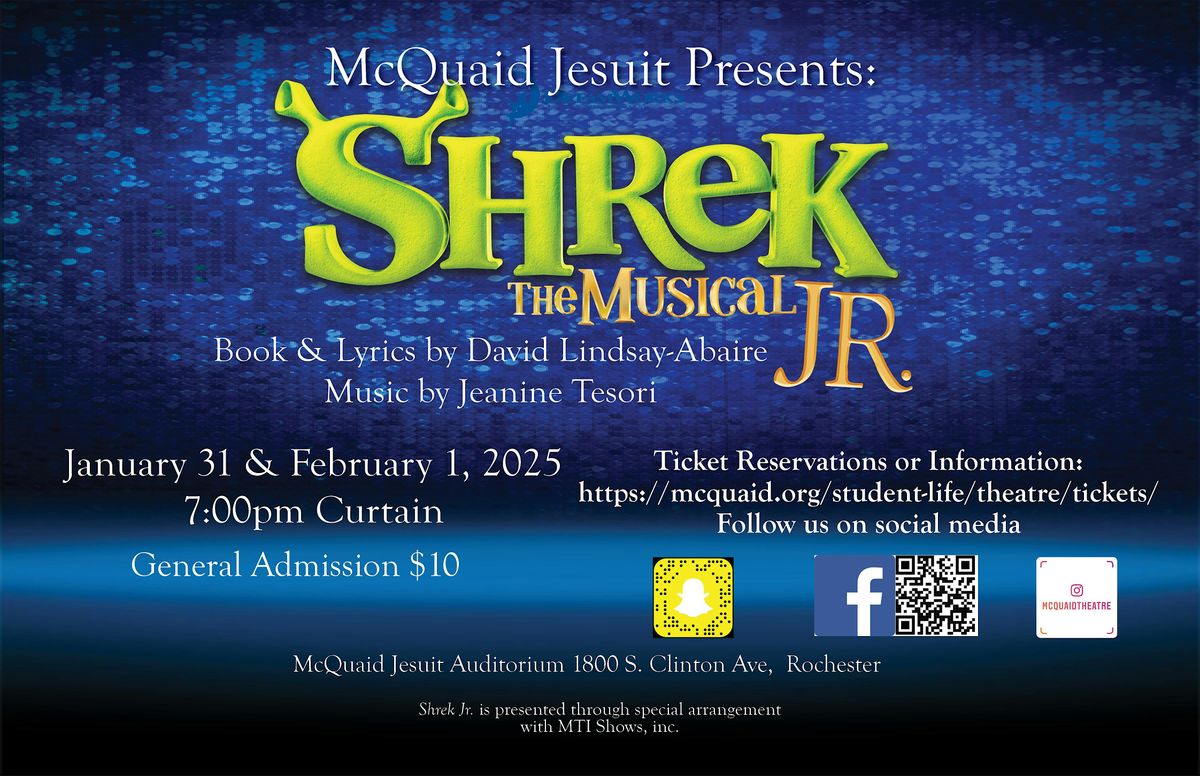 McQuaid Presents Shrek the Musical, Jr.