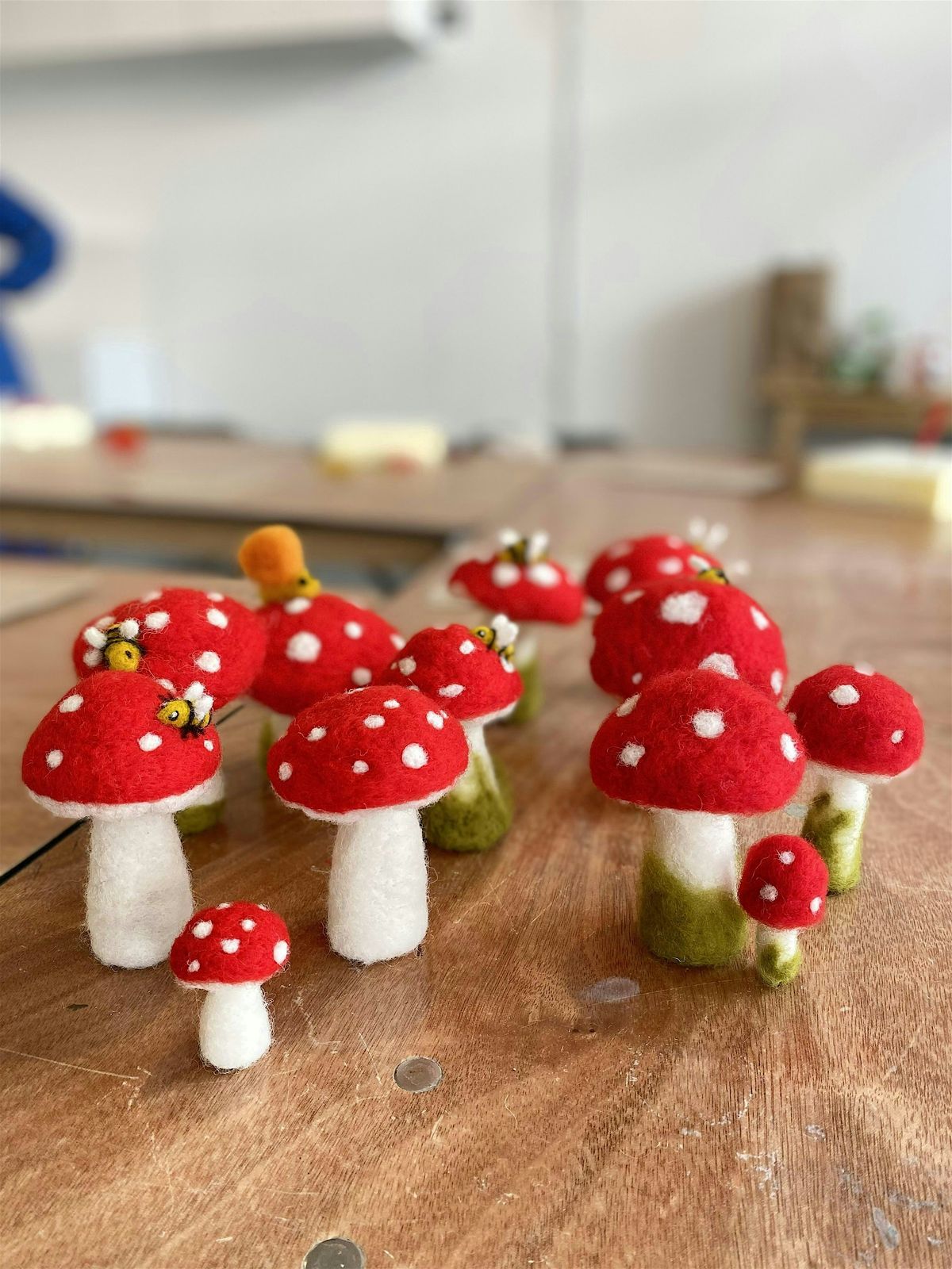 Toadstool \/ Mushroom Needle Felting Class