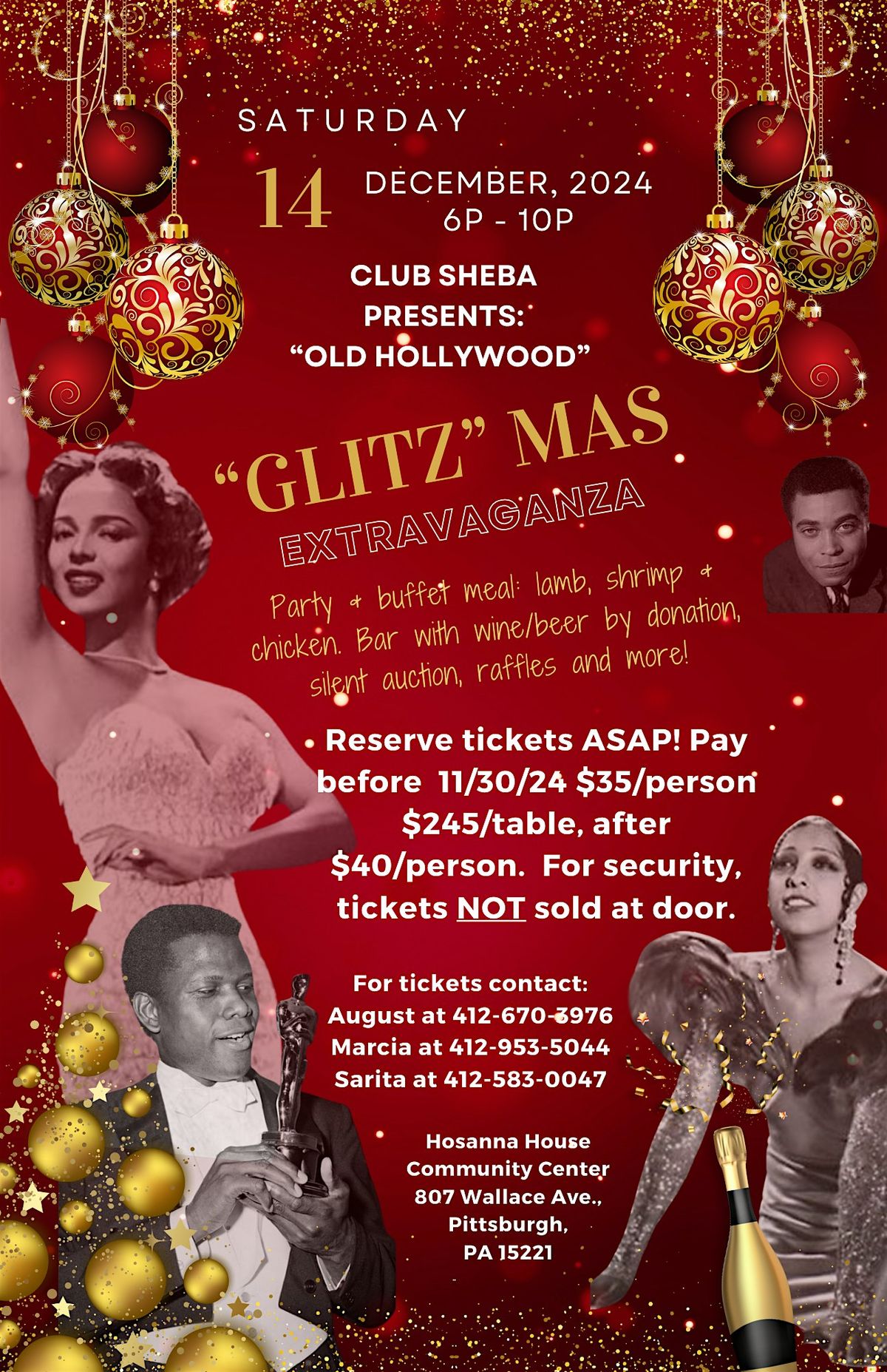 Old Hollywood "Glitz"mas Extravaganza Holiday Party