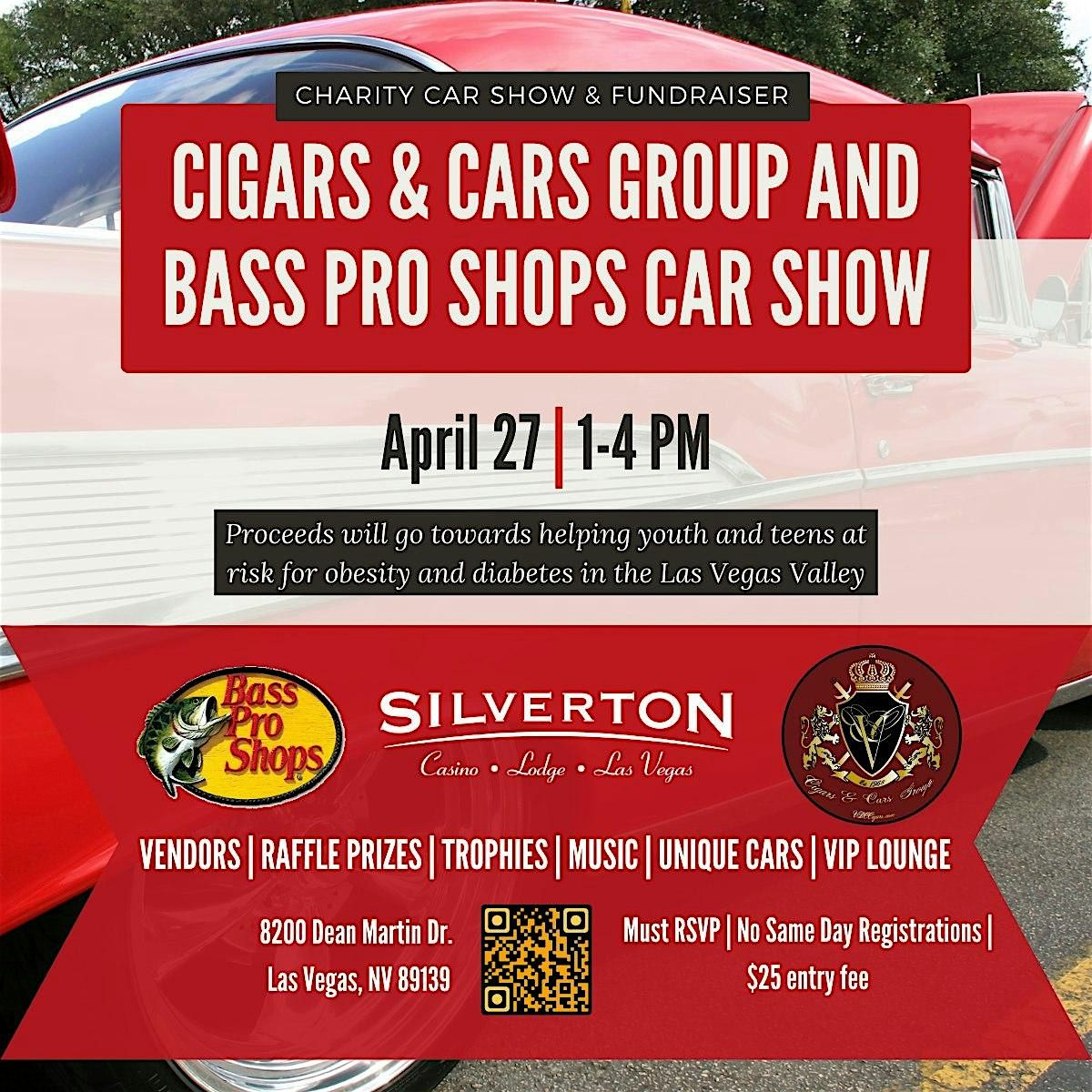 CIGARS & CARS GROUP PRESENTS: 2ND ANNUAL BASS PRO SHOPS CHARITY CAR SHOW