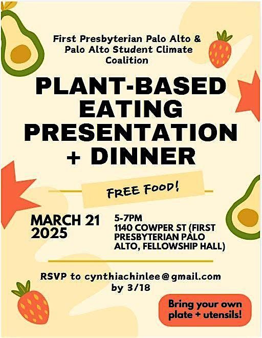 Plant-Based Eating Presentation + Dinner