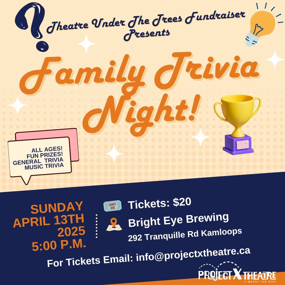 Family Fundraiser Trivia Night!