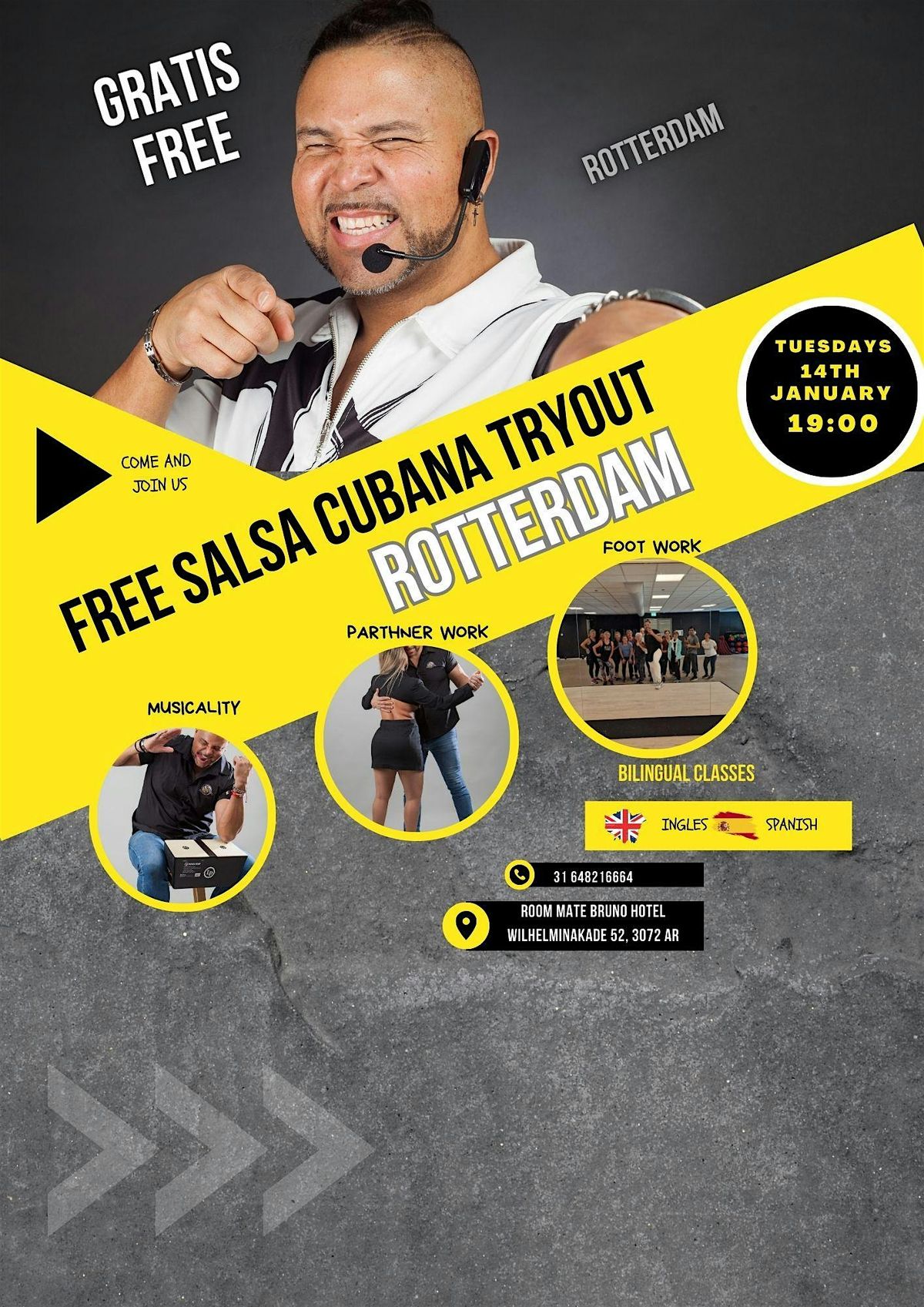 FREE CUBAN SALSA TRYOUT ( ROTTERDAM )