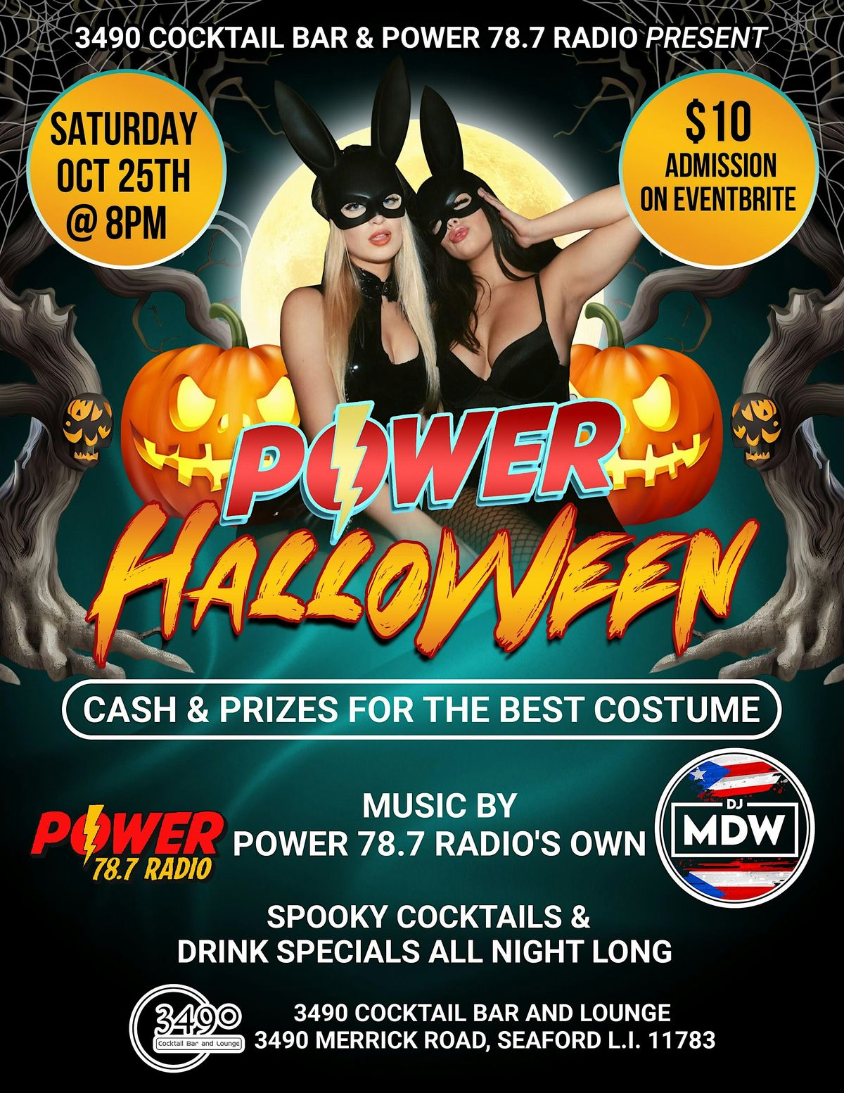 Power Halloween + Costume Dance Contest + DJ MDW