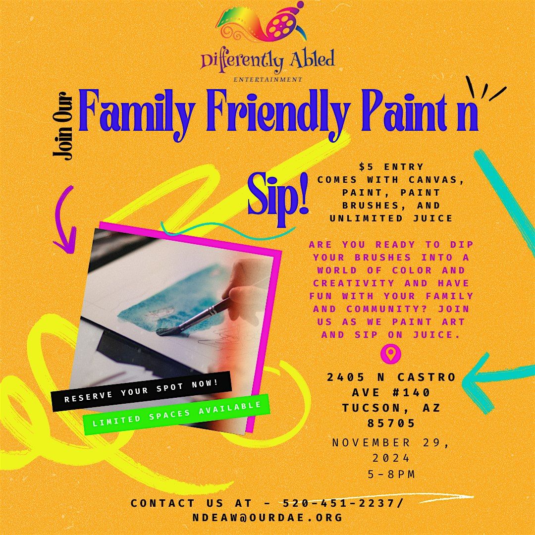 Family Friendly Paint n Sip