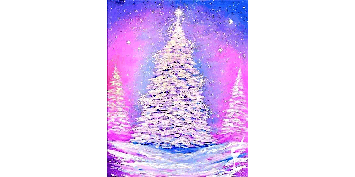 Bright Winter Christmas - Paint and Sip in Houston | Classpop!\u2122