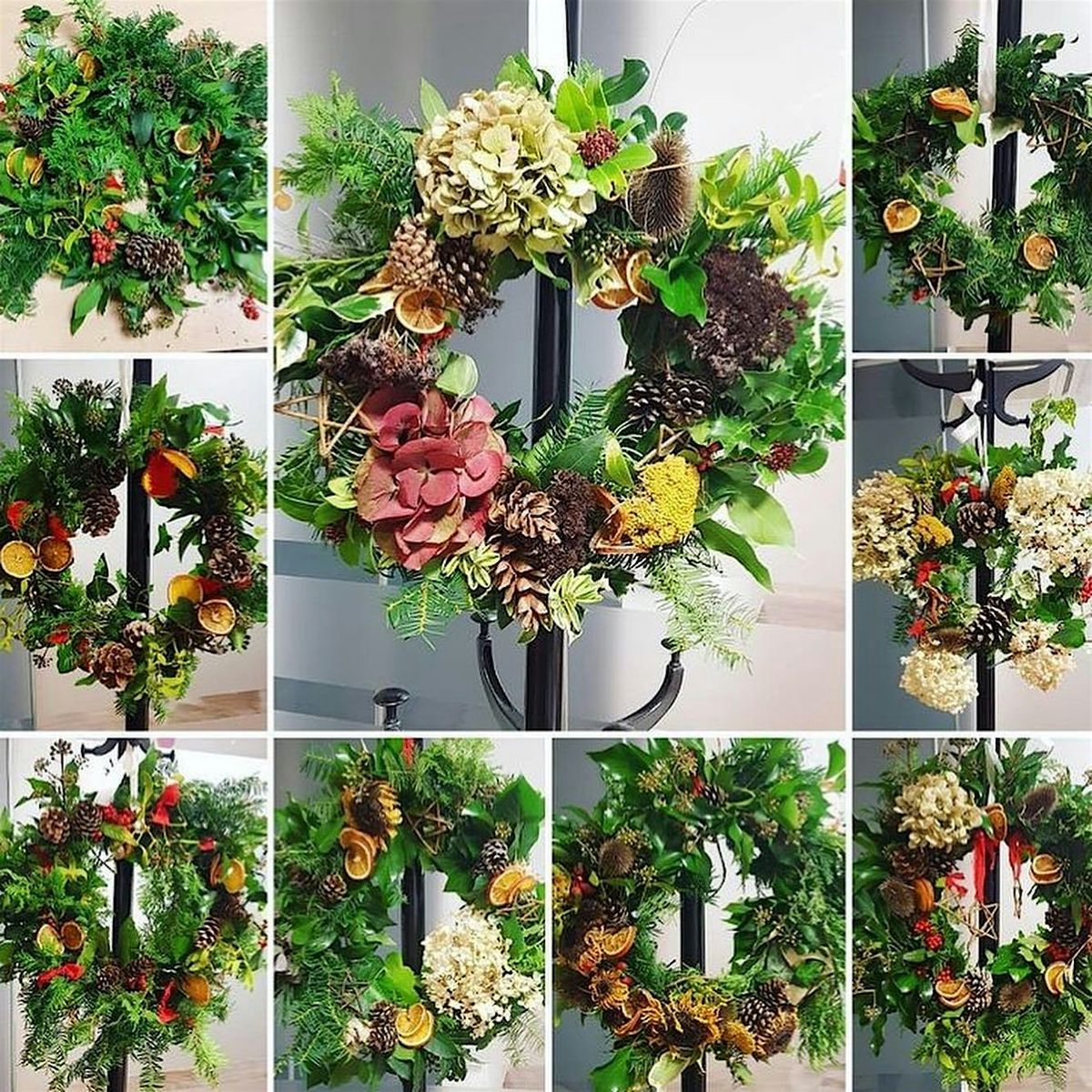 Foraged Festive Wreaths