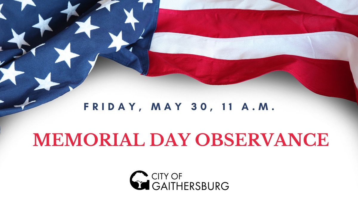 Memorial Day Observance