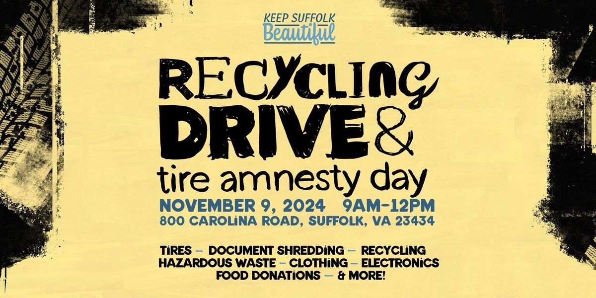 Recycling Drive & Tire Amnesty Day