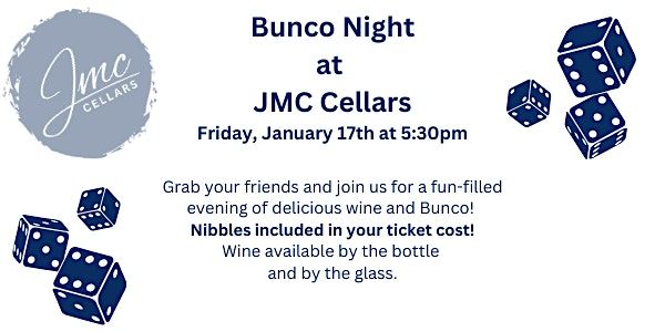 Bunco Night Returns to JMC Cellars