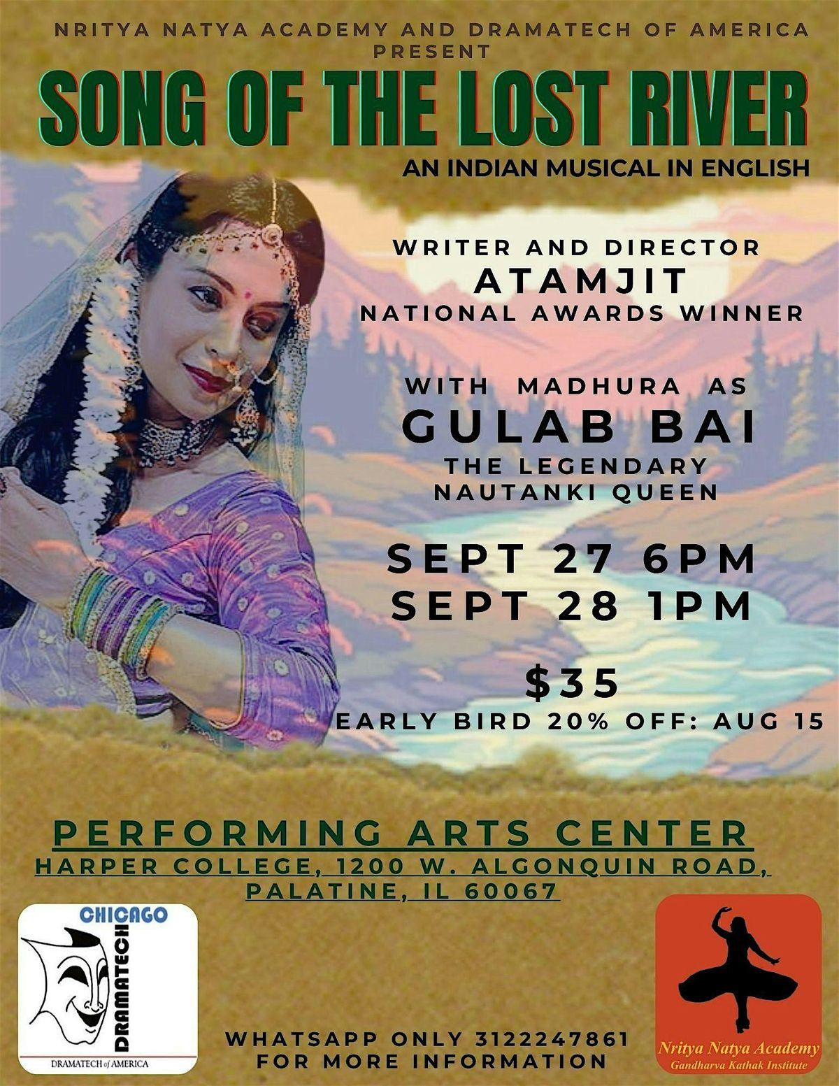 Song of the Lost River- SEPT 28, 1PM