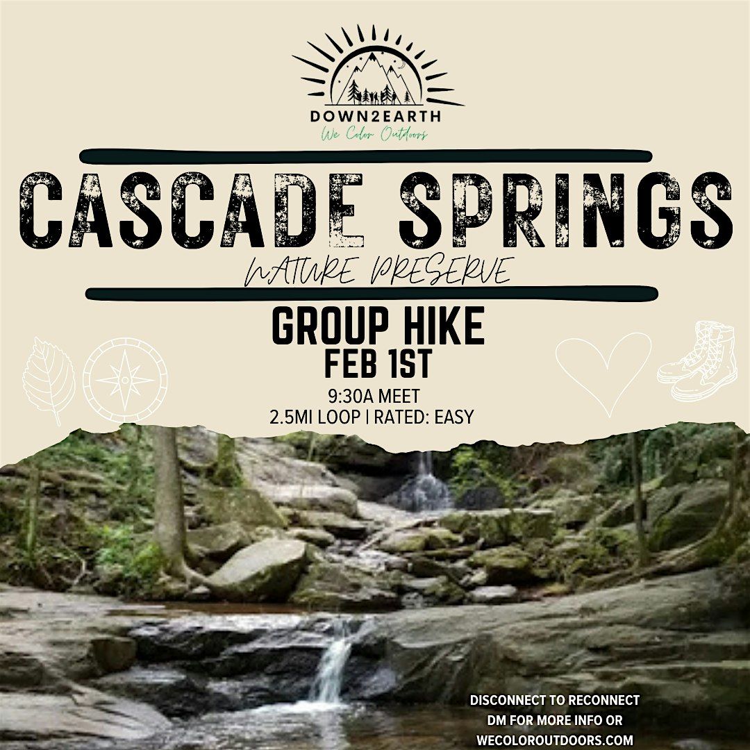 Cascade Springs Nature Preserve - Hike with Me Saturday