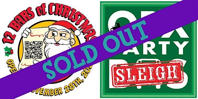SOLD OUT: 12 Bars of Christmas VIP crawl on OBX Party Sleigh (DAY GREEN RT)