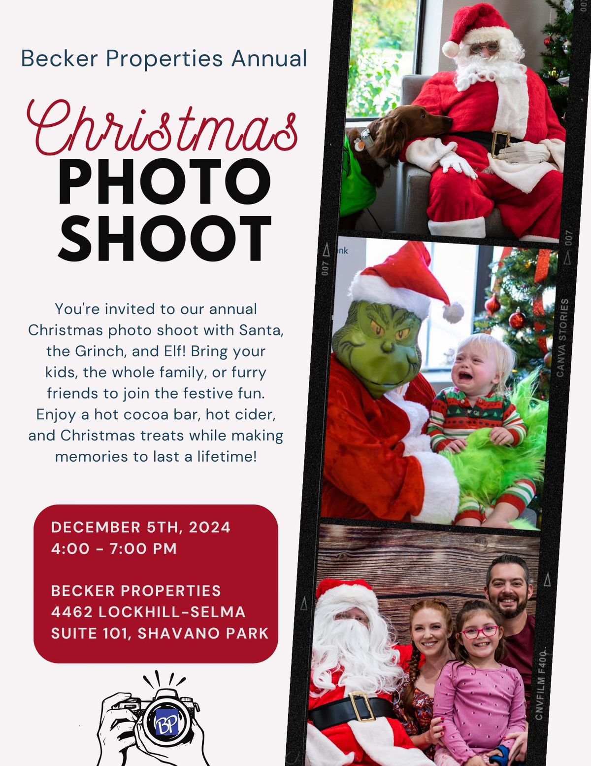 Christmas Photos with Santa, the Grinch & Elf