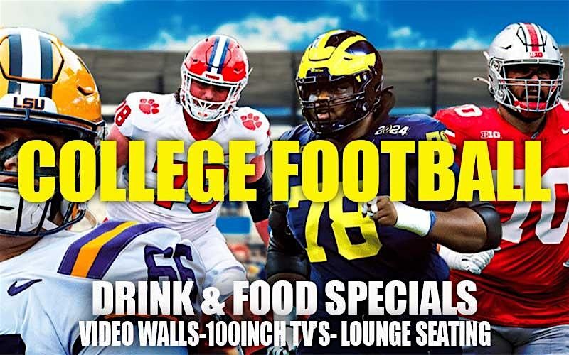 Saturday College Game Days!  Food and Drink Specials!