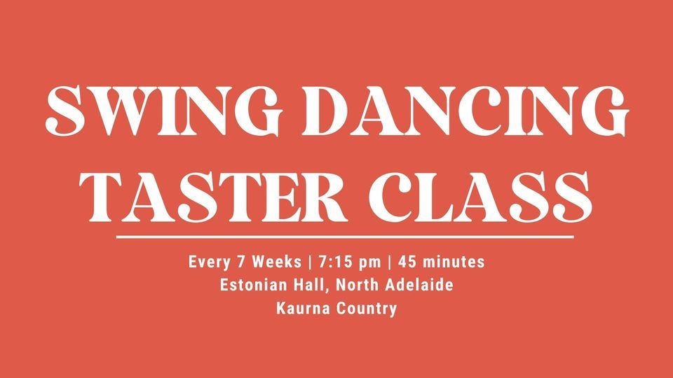 Swing Dancing Taster Class
