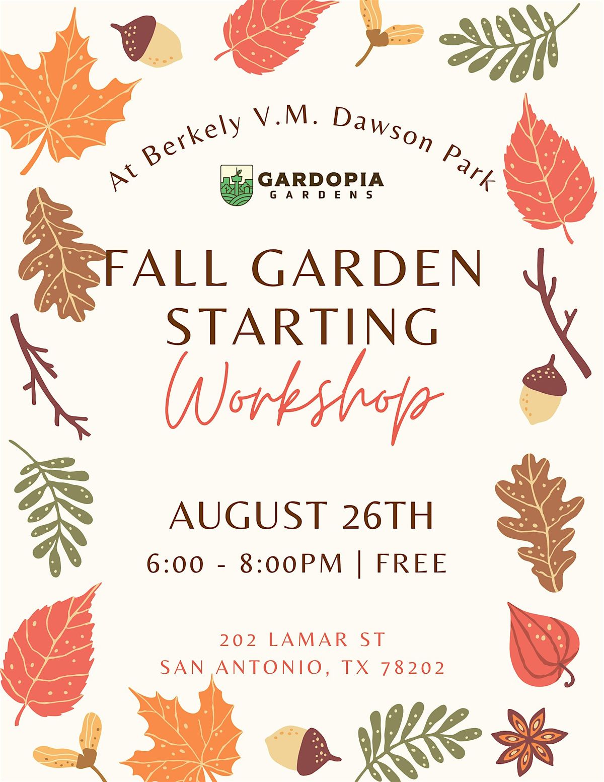 Fall Garden Starting Workshop