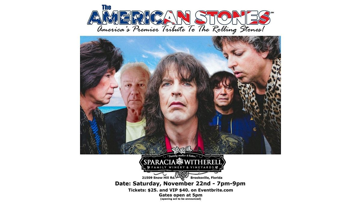 The American Stones @ Sparacia Witherell Winery (Rolling Stones Tribute)