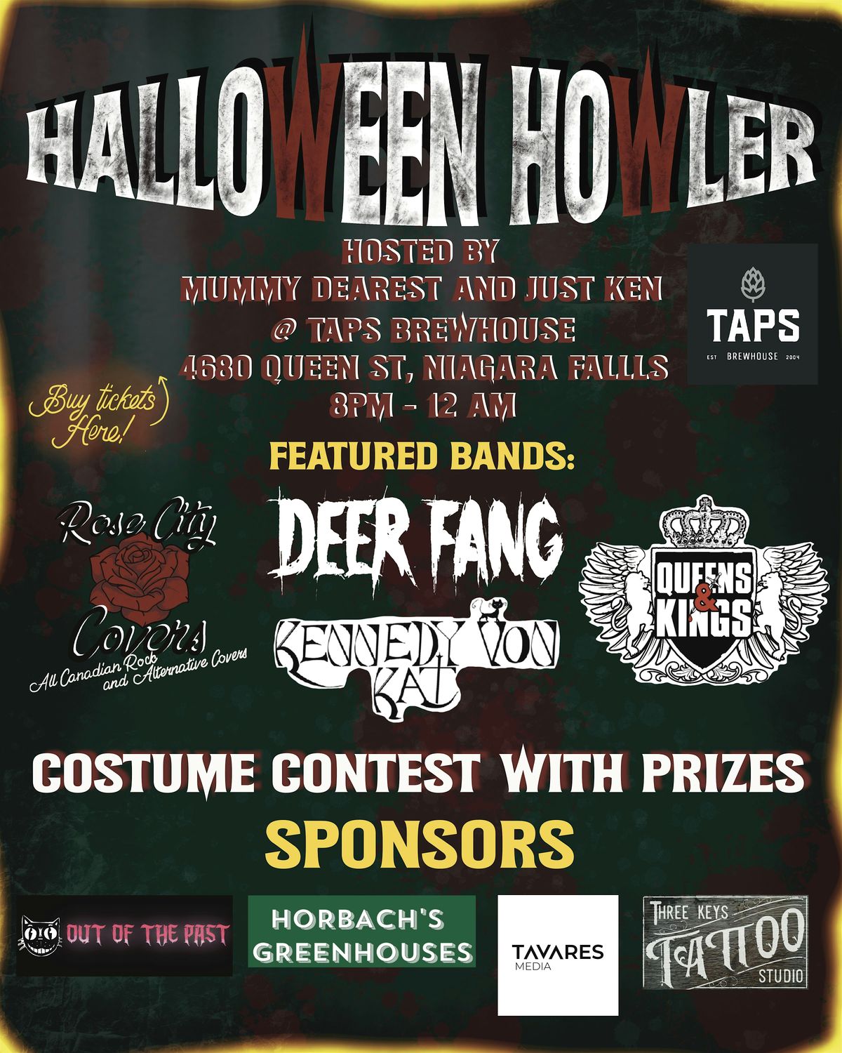 HALLOWEEN HOWLER AT TAPS BREWHOUSE