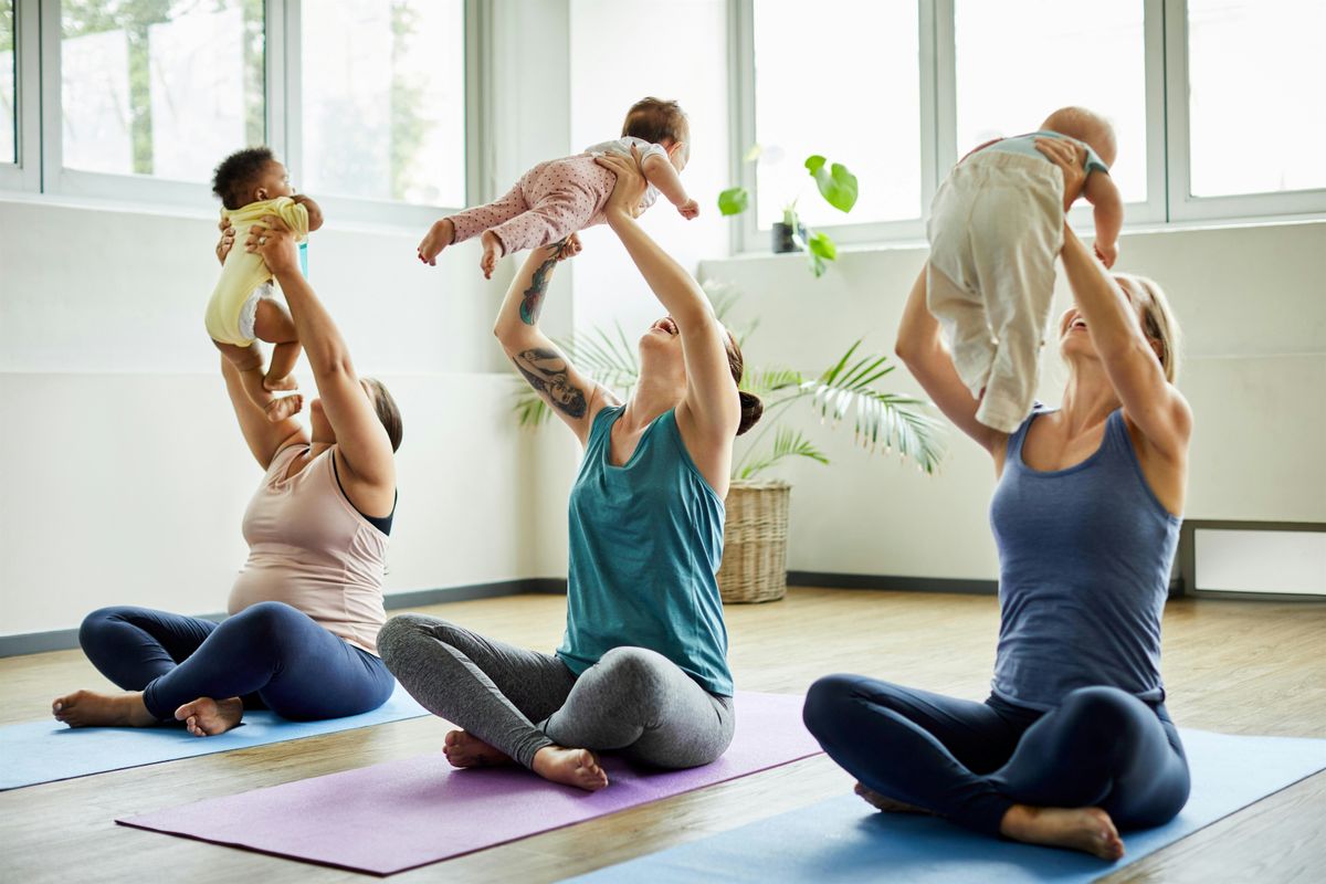 Baby and Me Yoga at the YMCA Bethesda-Chevy Chase