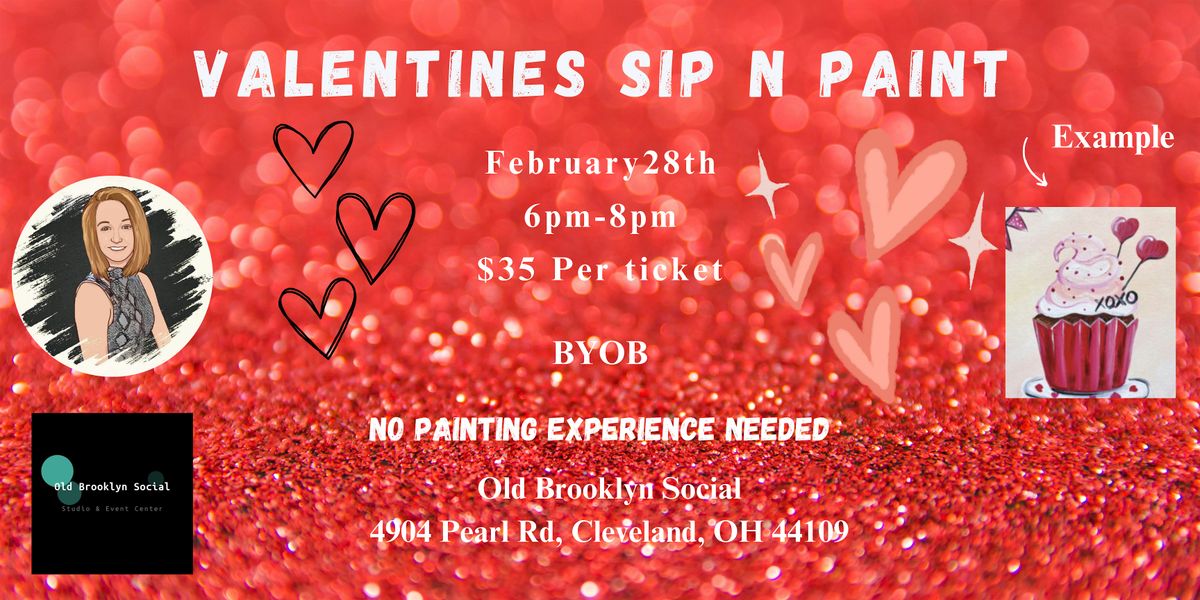 Valentines Sip N Paint