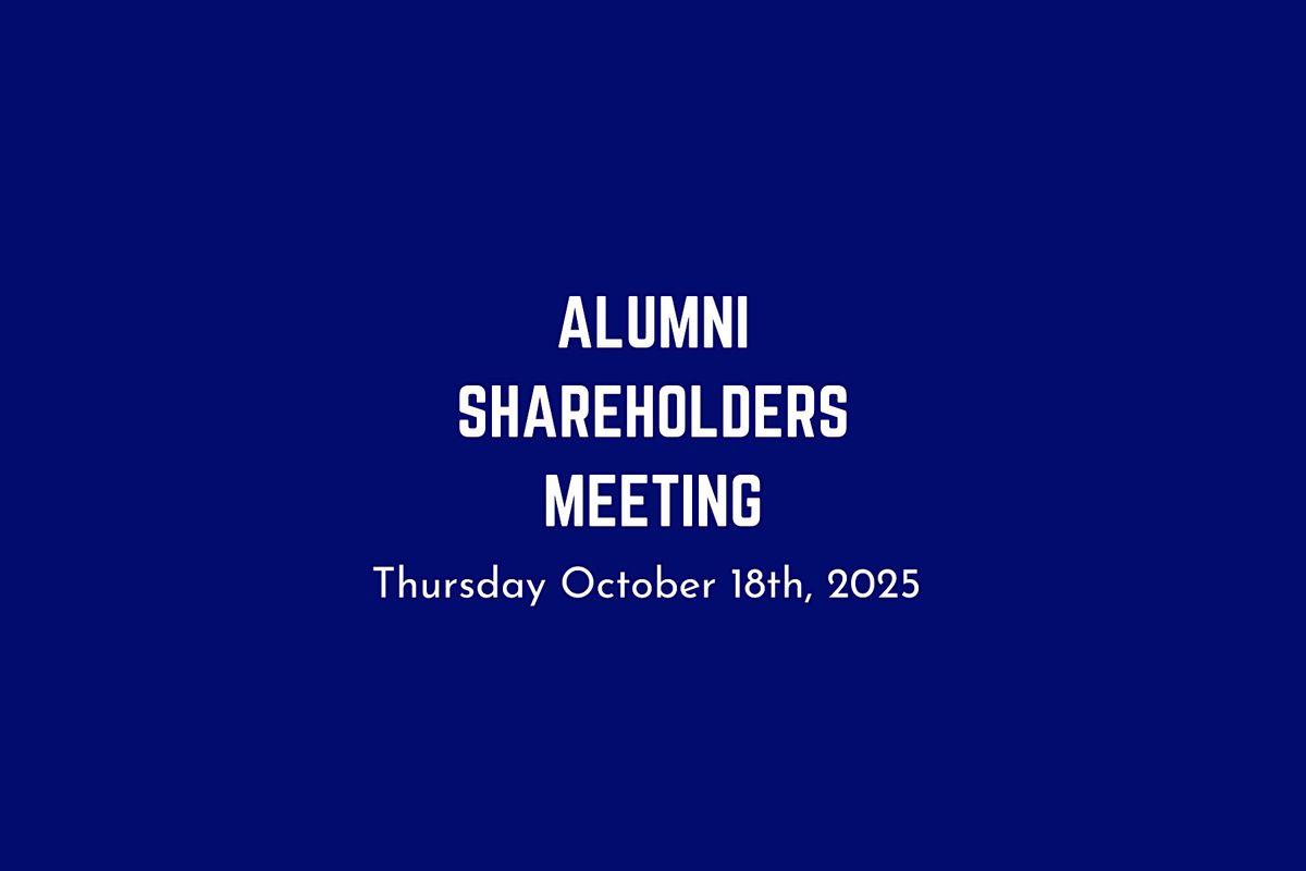 ALUMNI Shareholders Meeting