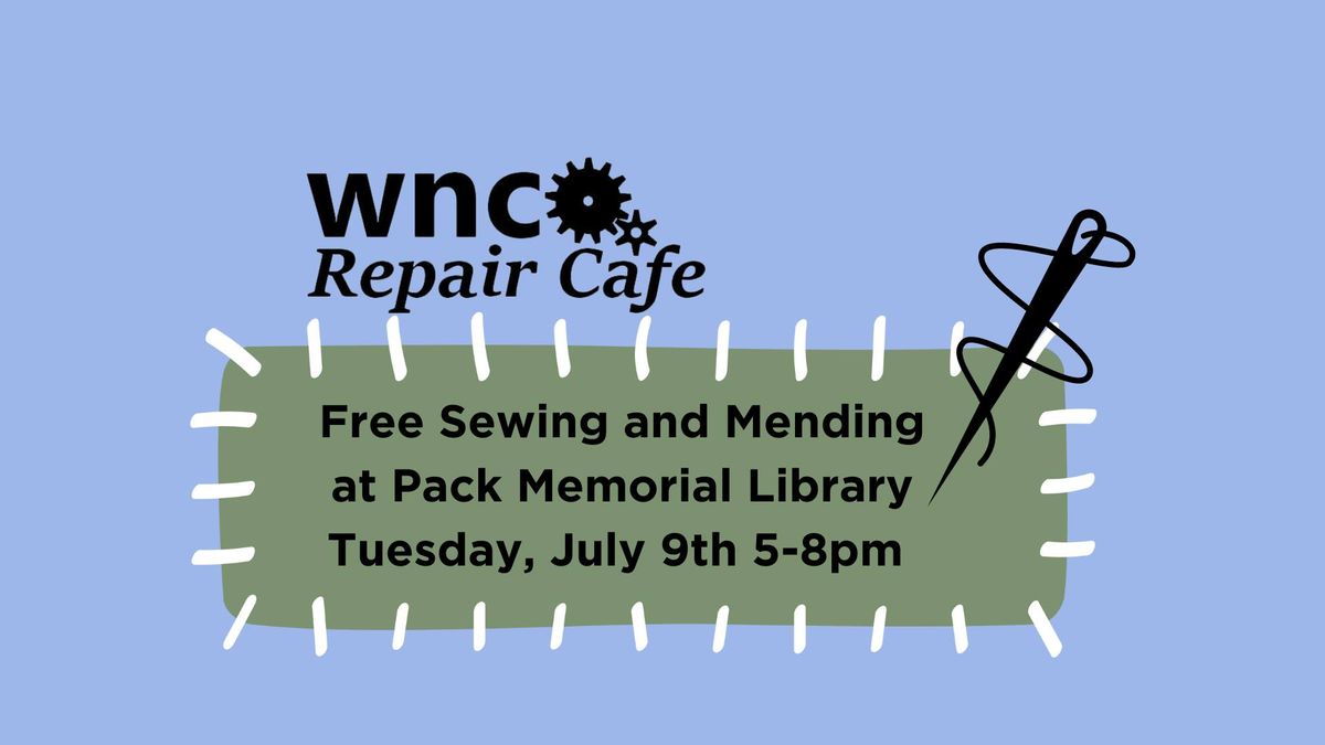 Free Sewing and Mending with WNC Repair Cafe