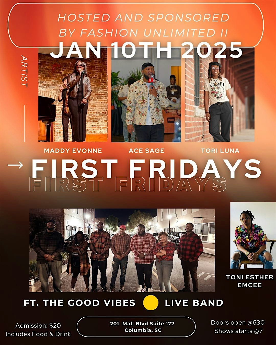 First Fridays w\/The Good Vibes Live Band