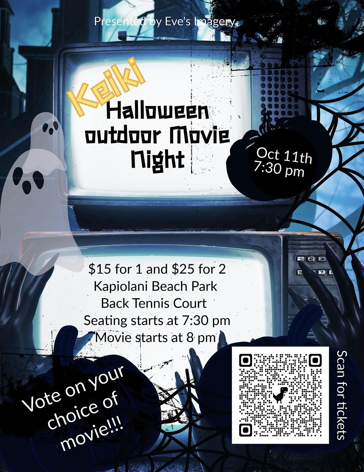 Keiki Friendly: Outdoor Movie Night!! Halloween Edition.