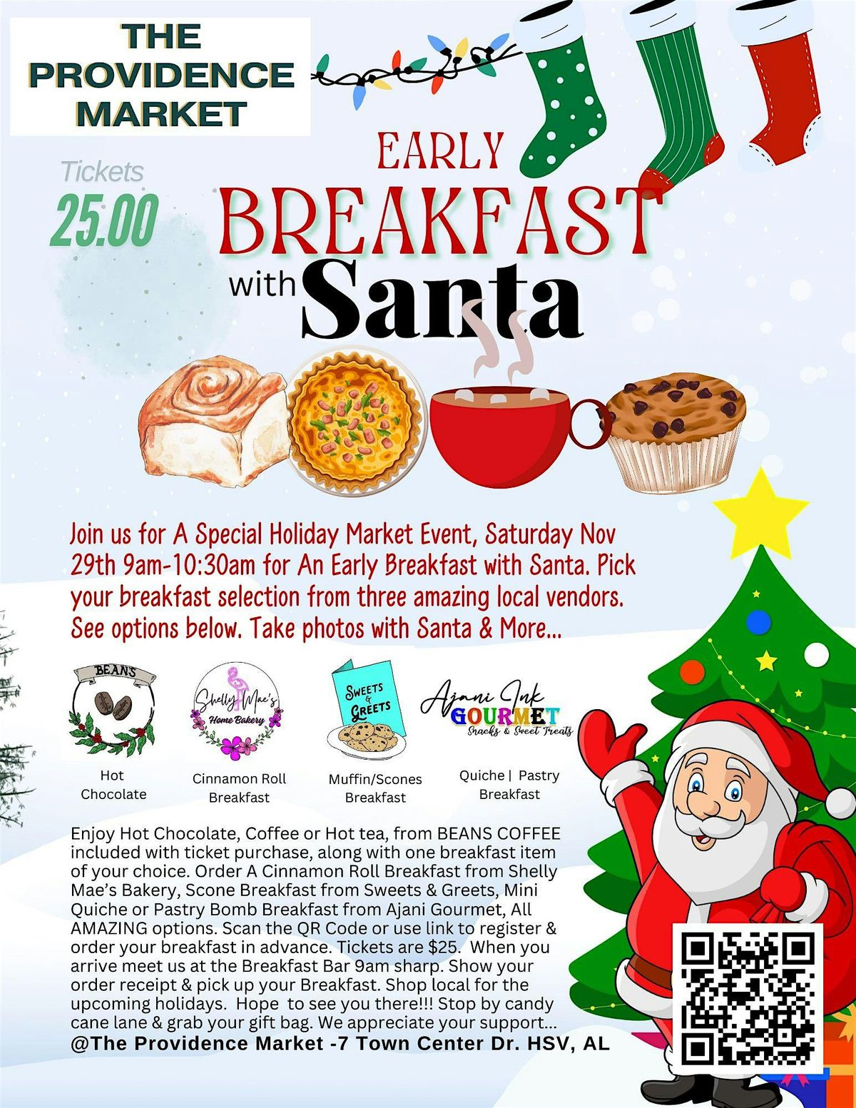 Early Breakfast with Santa @ The Providence Market