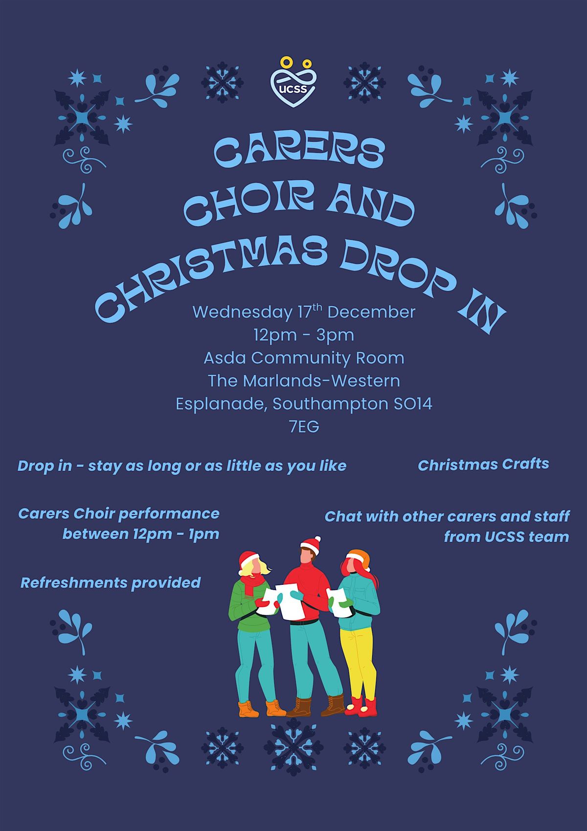 Carers Choir & Christmas Drop In 17th December