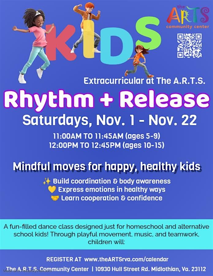 Dance It Out: RHYTHM & RELEASE (ages 10-15)