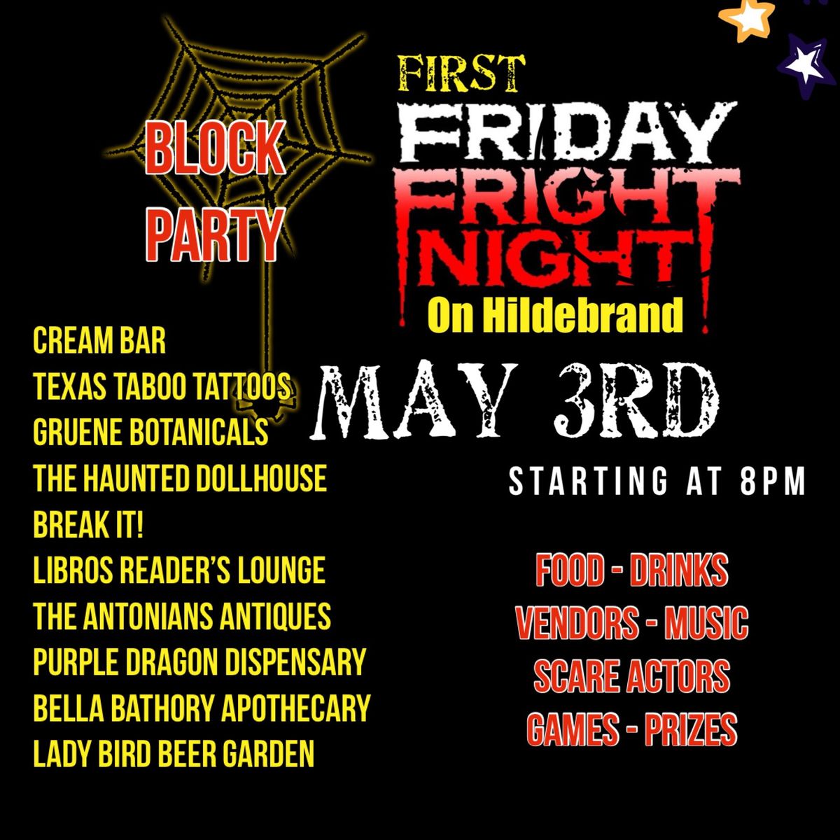 FIRST FRIGHT FRIDAY 
