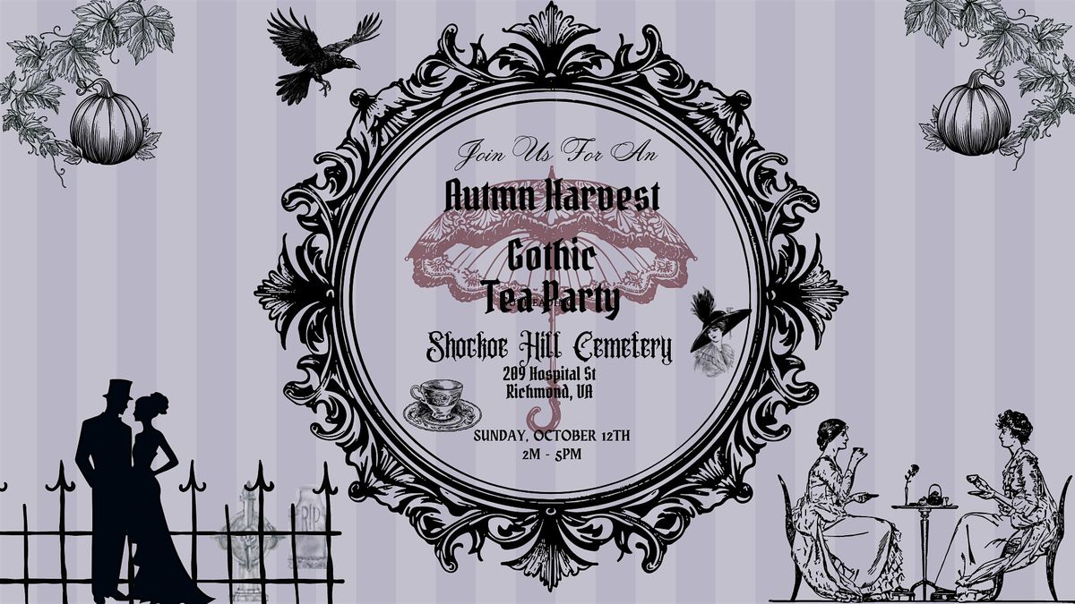 Autumn  Gothic Cemetery Tea Party