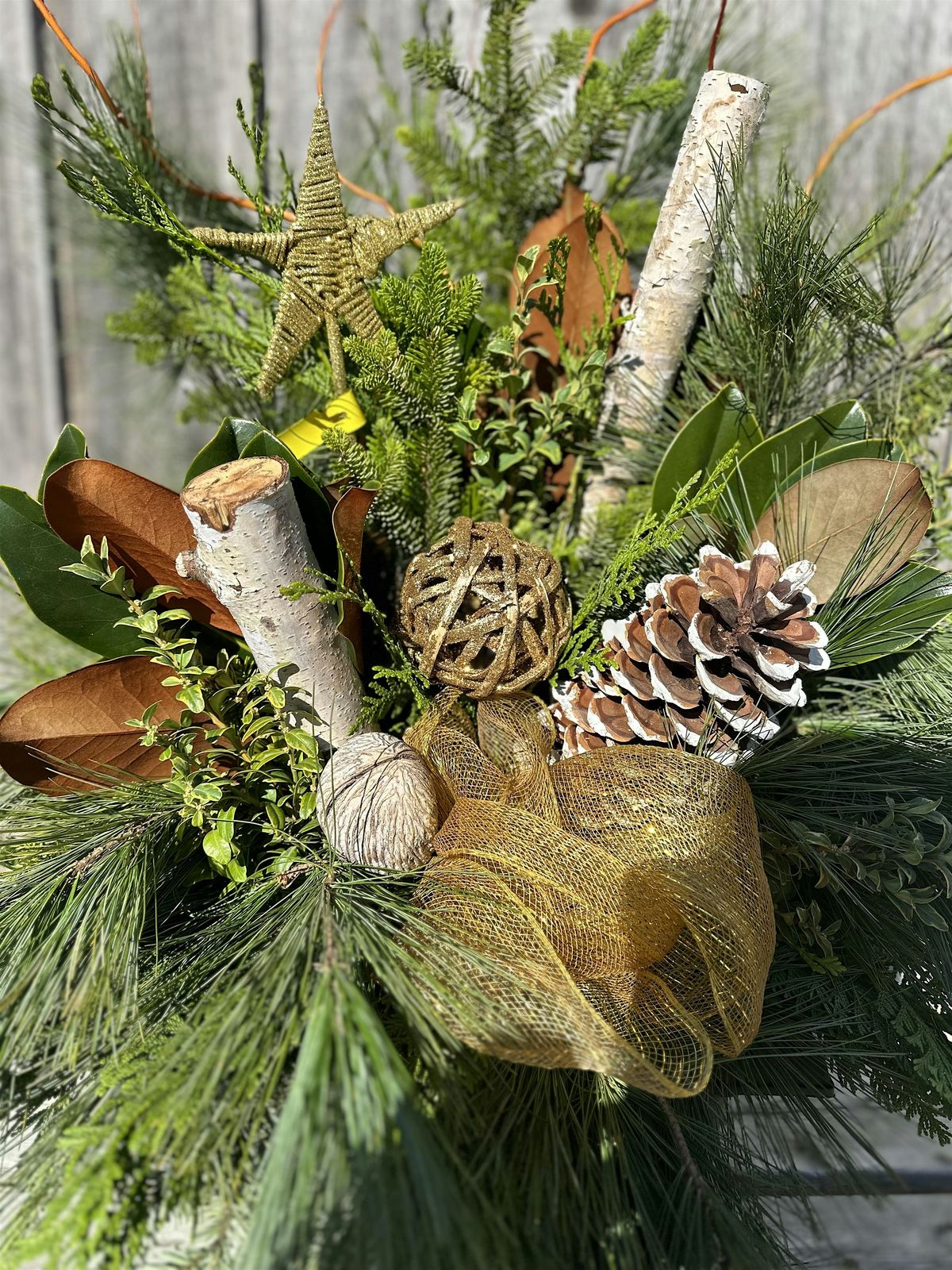 Christmas Porch Pot