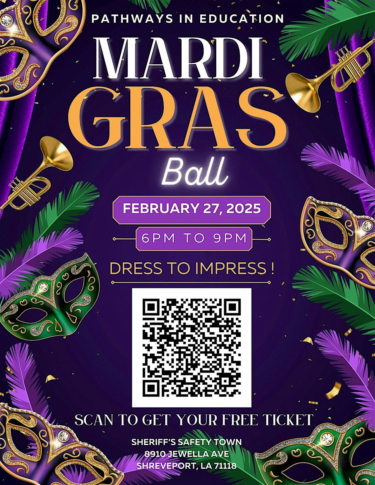 Pathways In Education 3rd Annual Mardi Gras Ball