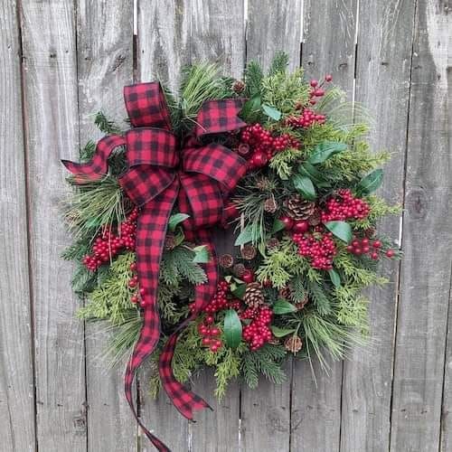 Make Your Own Fresh Greenery Wreath