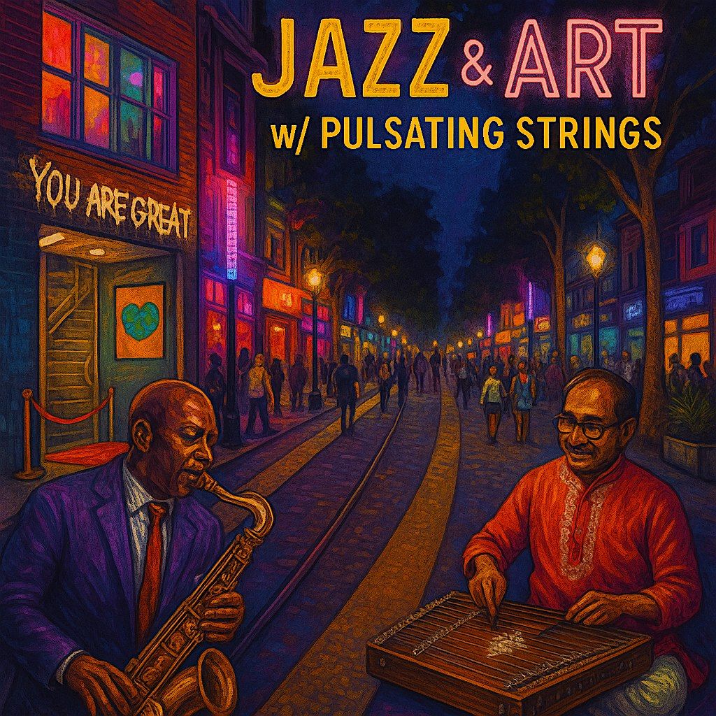 FRIDAY NITE LIVE JAZZ & ART\/PULSATING STRINGS & KAMIKAZE MUSIC ENSEMBLE\u2026