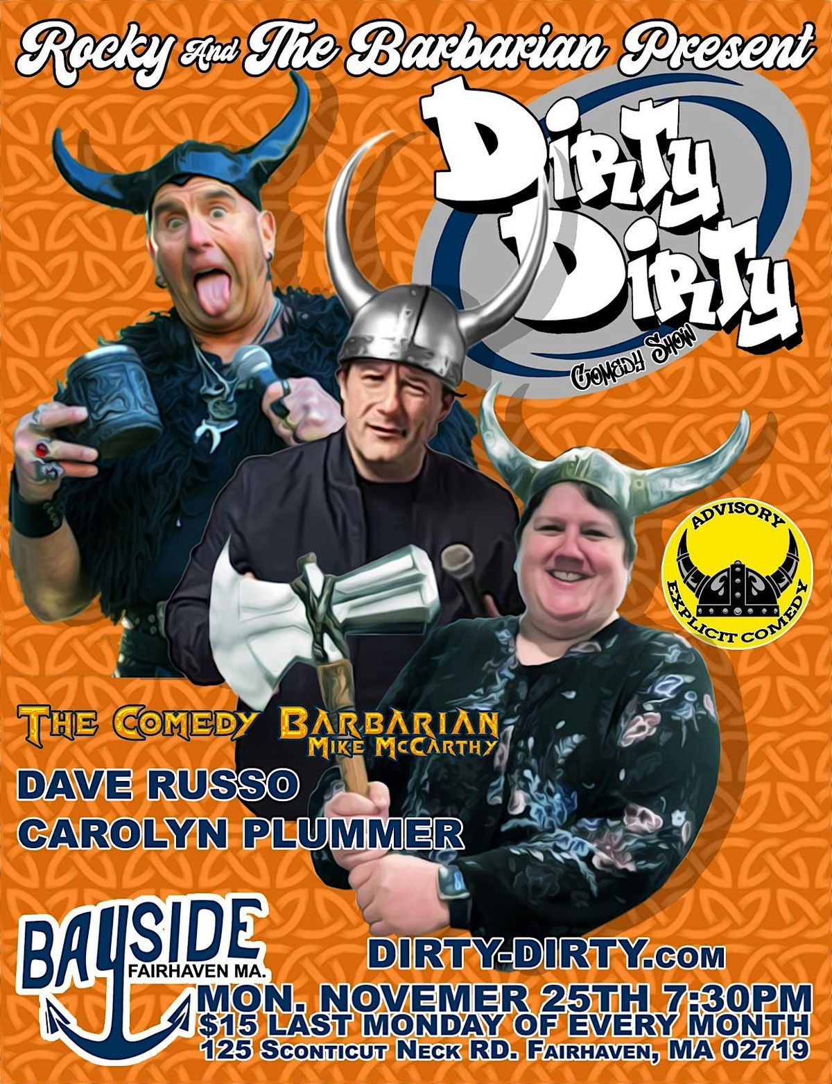 Dirty Dirty Hosted by the Comedy Barbarian W\/ Dave Russo & Carolyn Plummer