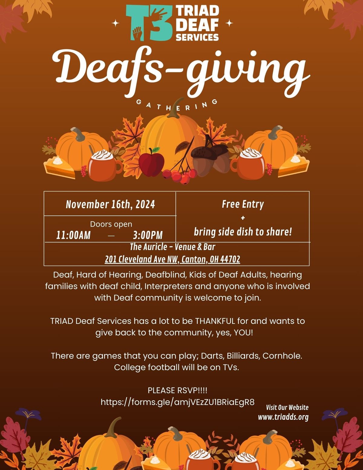 TRIAD's Deafsgiving Day! 