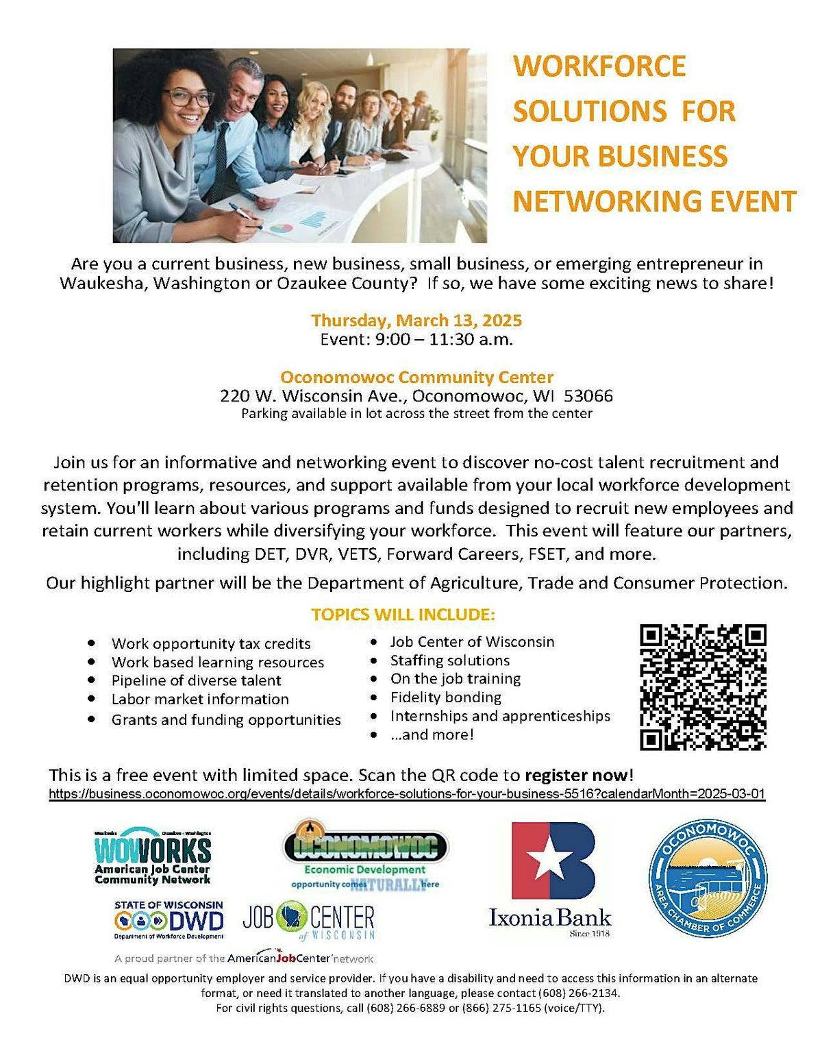 WORKFORCE SOLUTIONS FOR YOUR BUSINESS NETWORKING EVENT