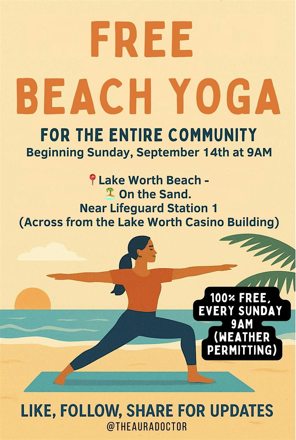Free Beach Yoga - Lake Worth Beach