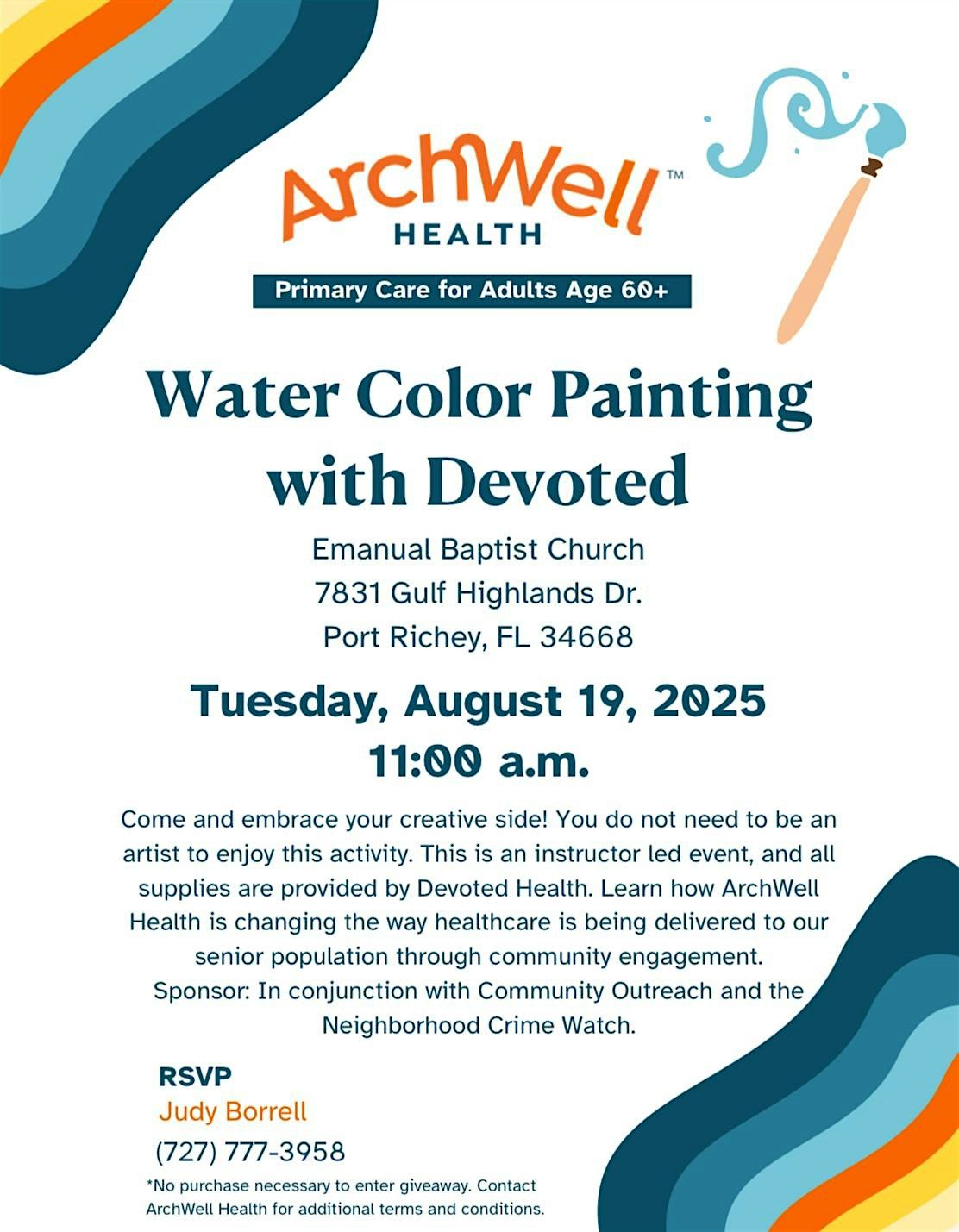 Water Color Painting for Seniors