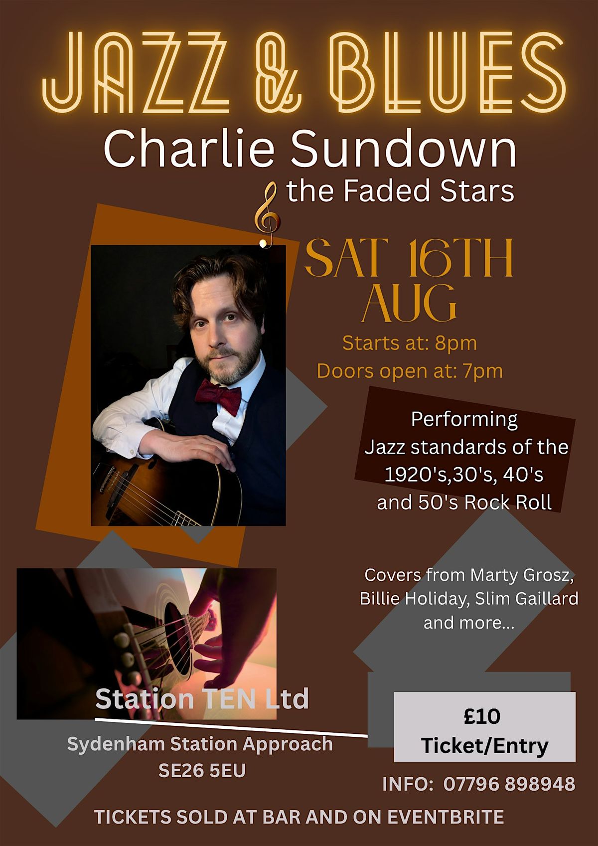Charlie Sundown & The Faded Stars \u2013 Live Jazz & Blues Night