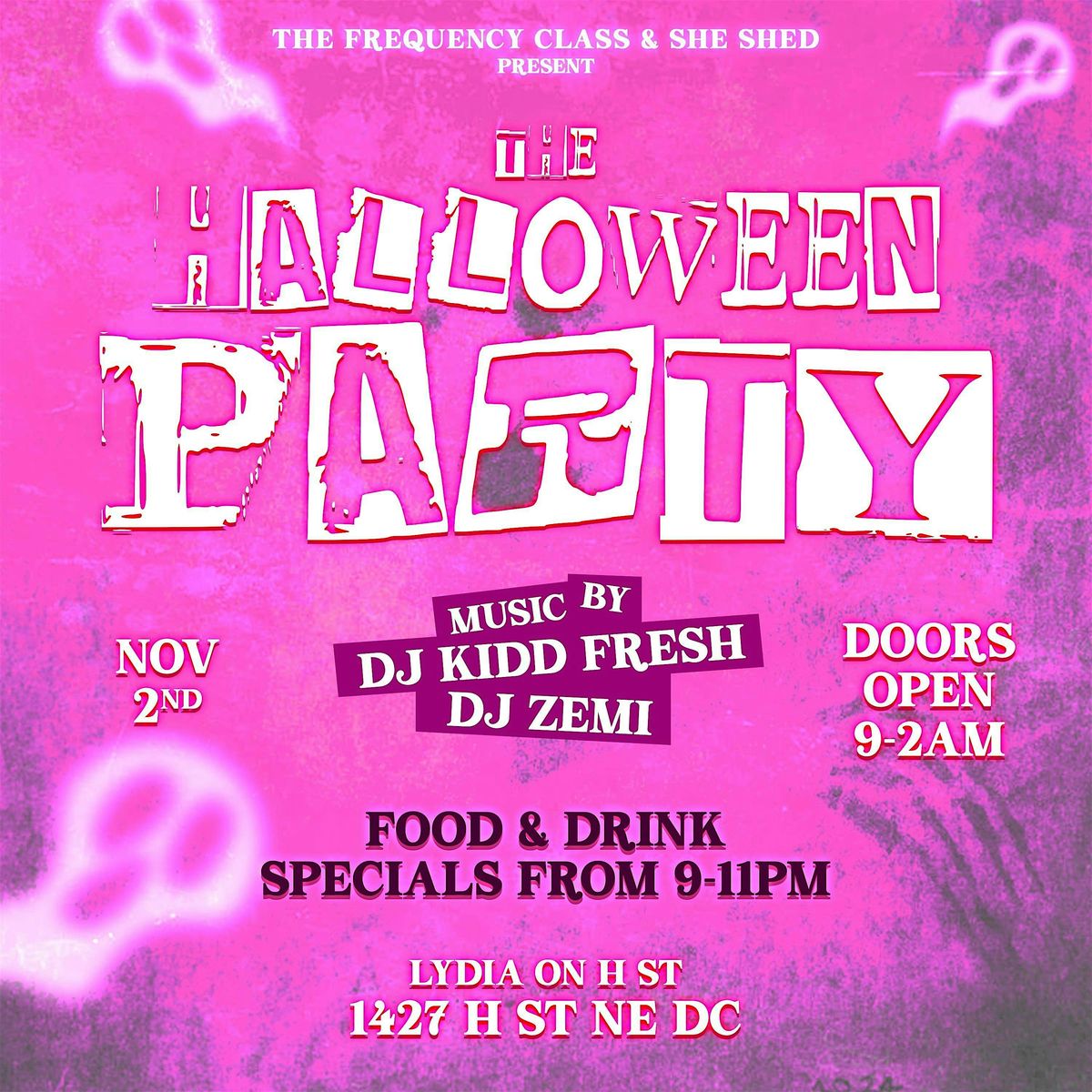 The Frequency Class x She Shed Presents: The Halloween Party