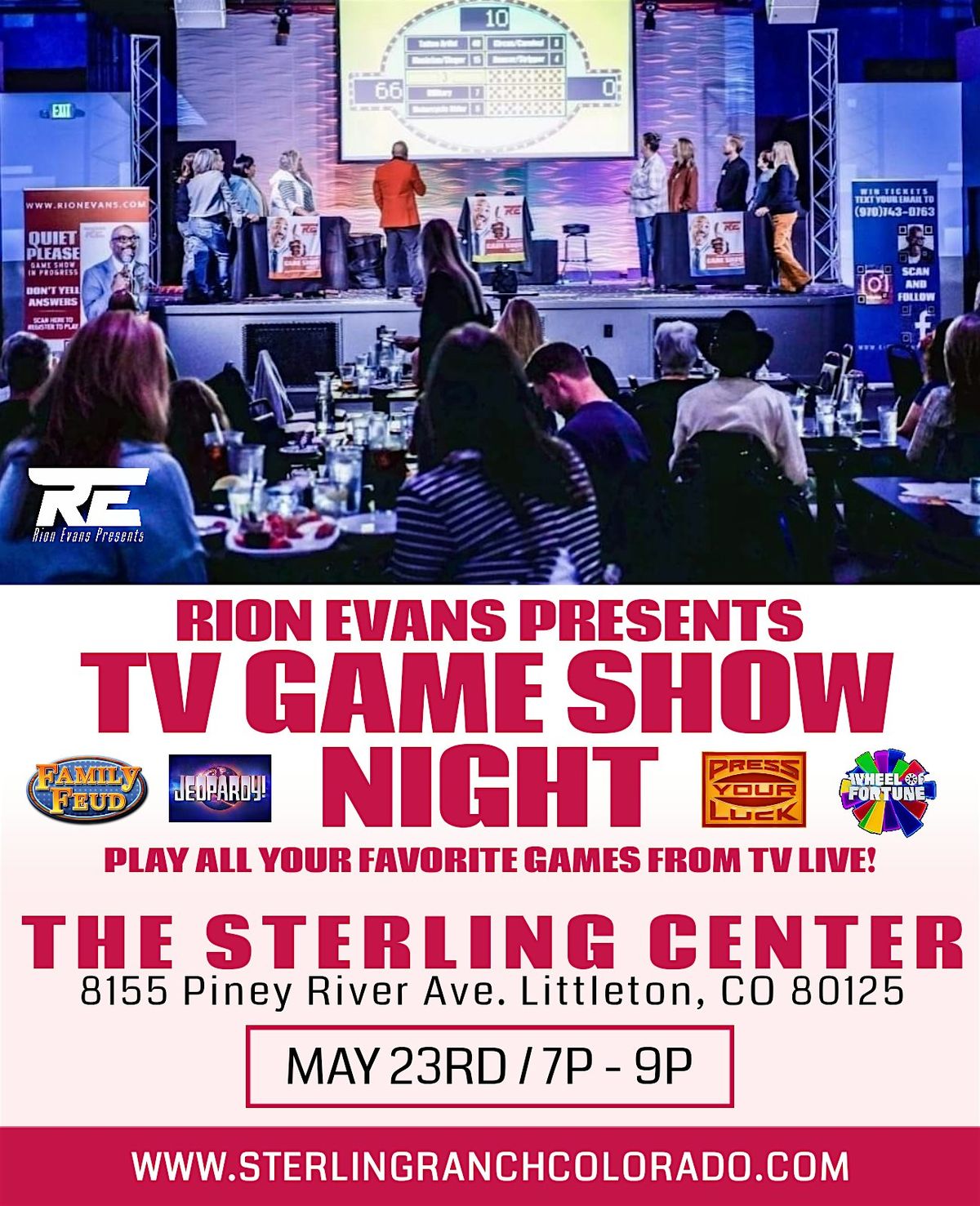 Rion Evans Presents TV Game Show Night at Sterling Ranch