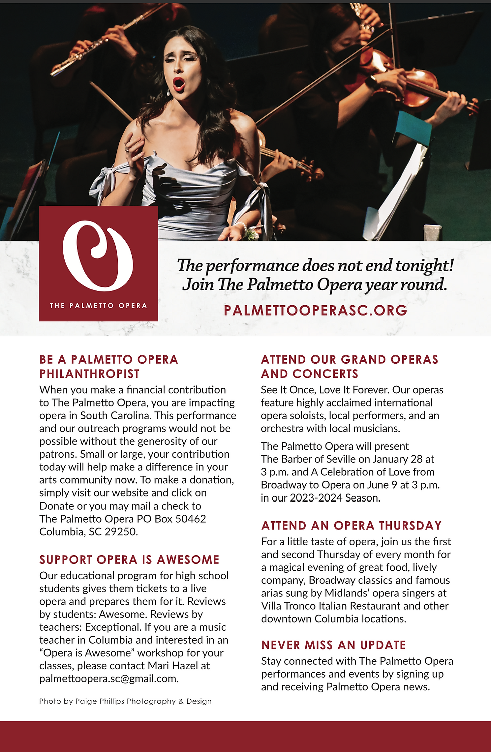 Palmetto Opera - Columbia