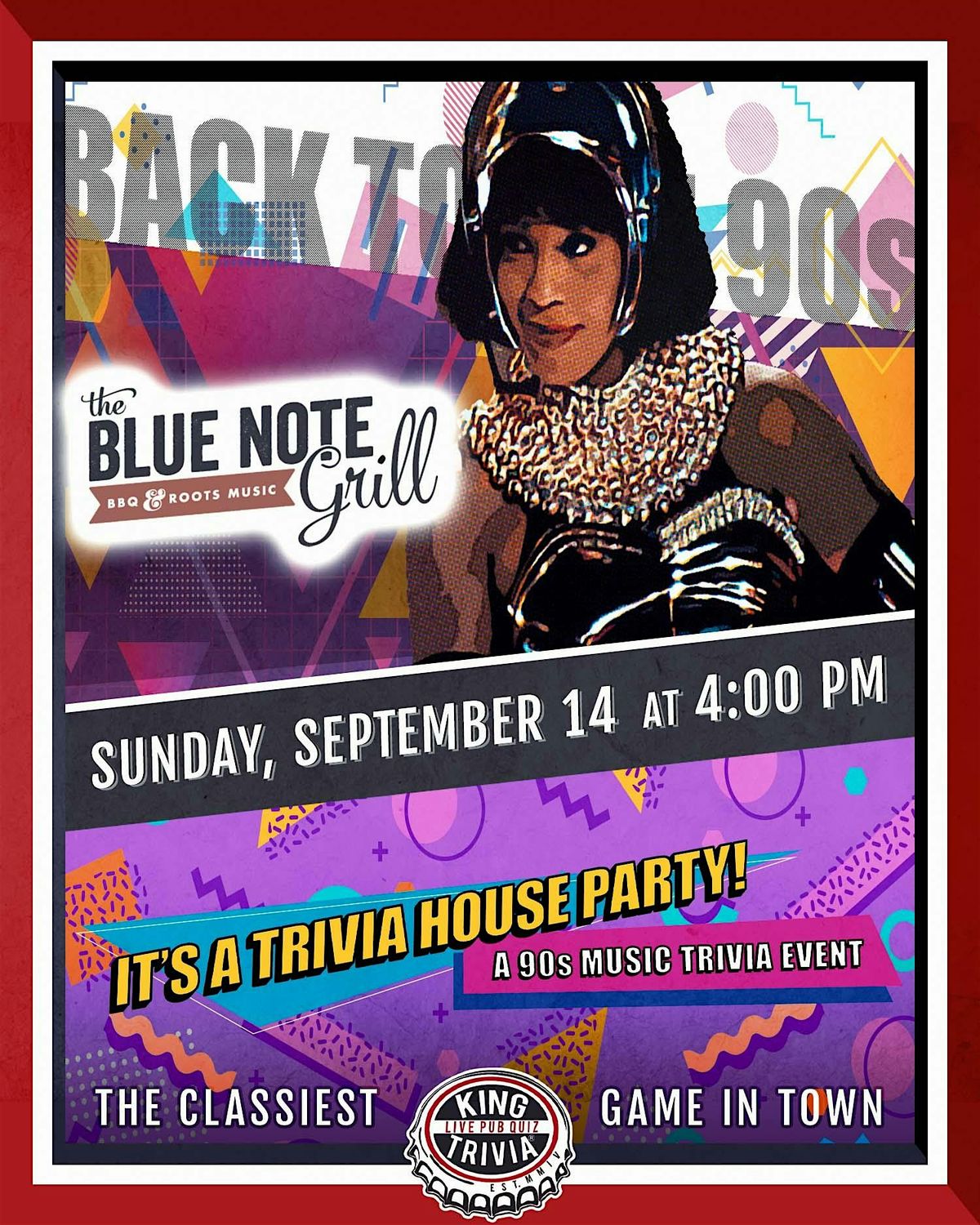 90's Music Trivia Night at The Blue Note Grill