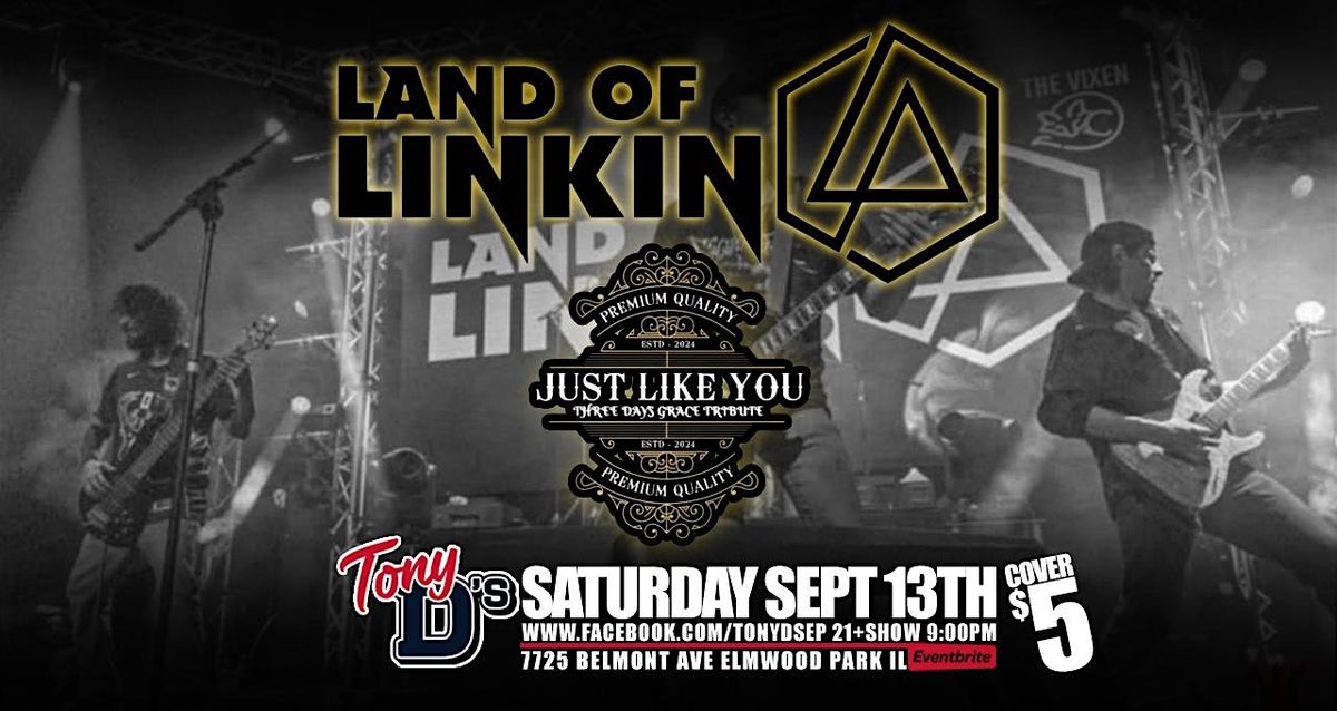 Linkin Park 3 Days Grace Trib at Tony D's w\/ Land of Linkin & Just Like You
